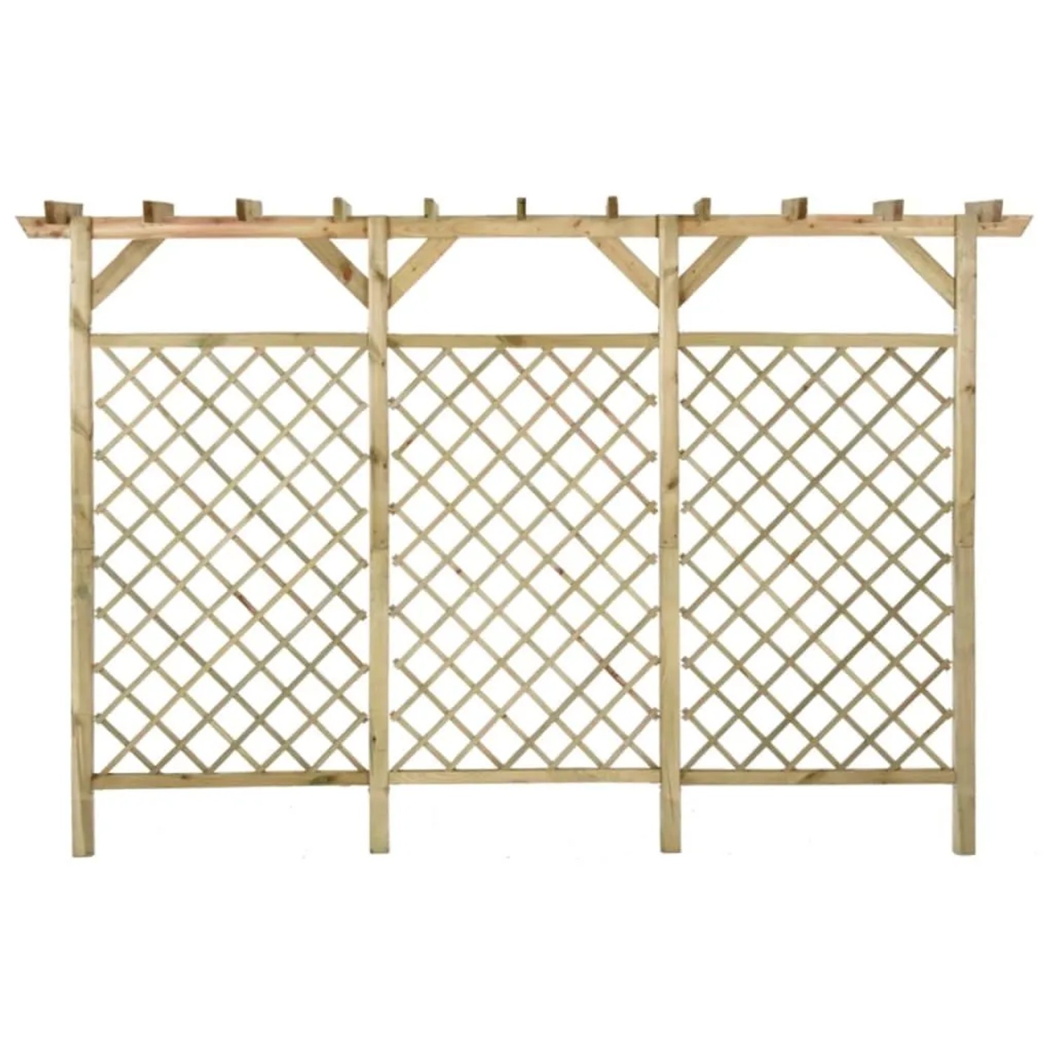 DELUKE Pergola Aus Holz GITTO 3x2m Kiefernholz Rankhilfe Pergola Holz Bausatz Freistehend Gartendeko Gartenbogen Gartenpergola_3