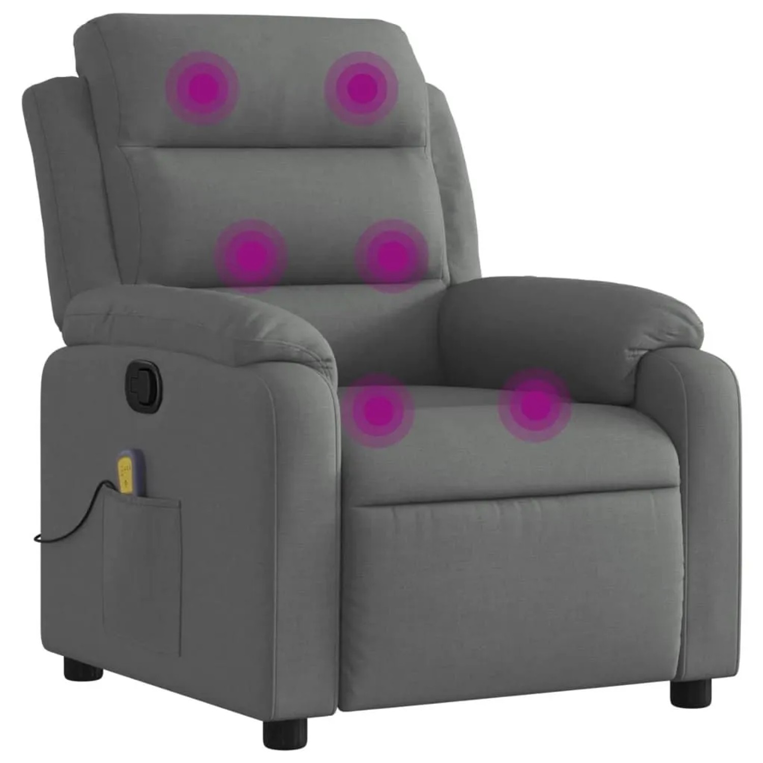 vidaXL Massage-Relaxsessel Stoff Dunkelgrau 3205724 günstig online kaufen
