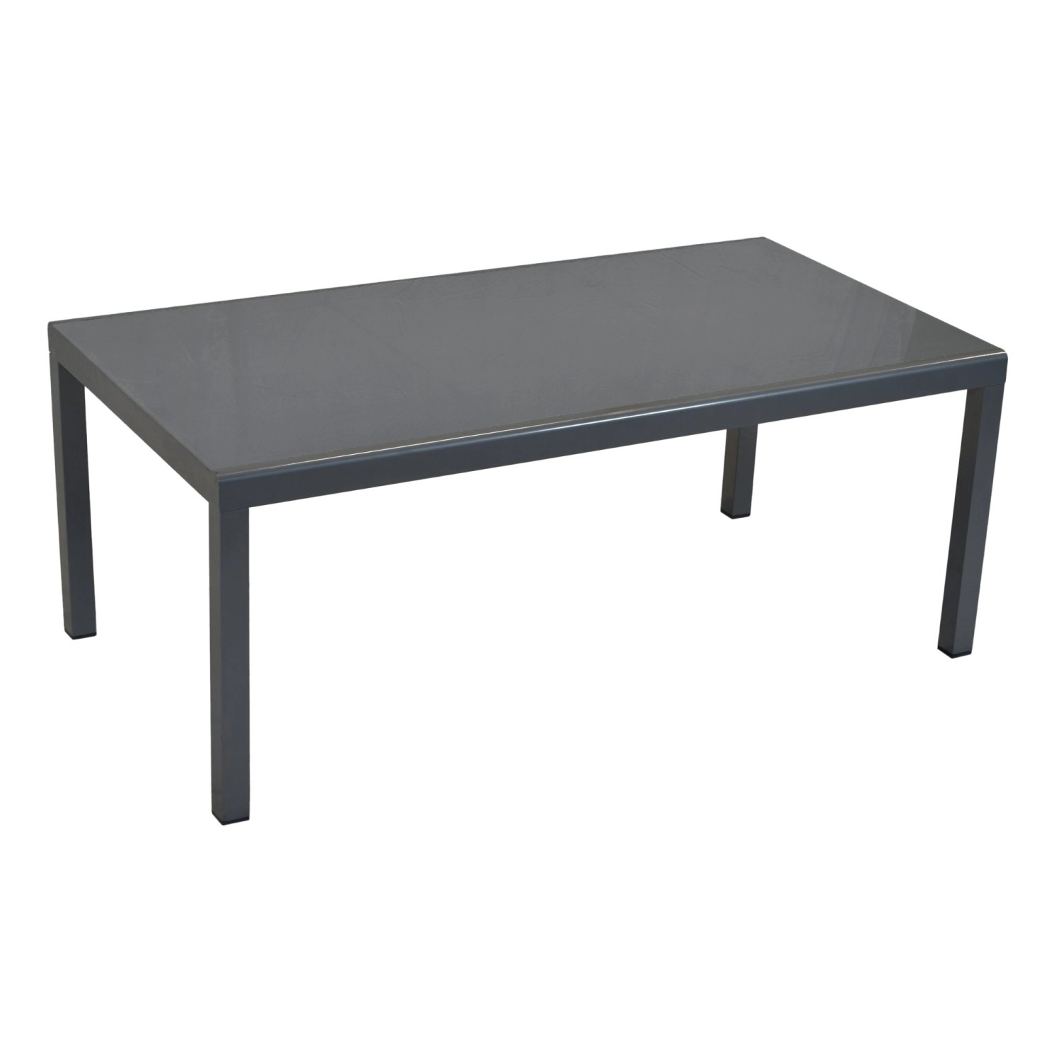 Merxx Gartentisch Tisch Halb Rechteckig 100 cm x 75 cm