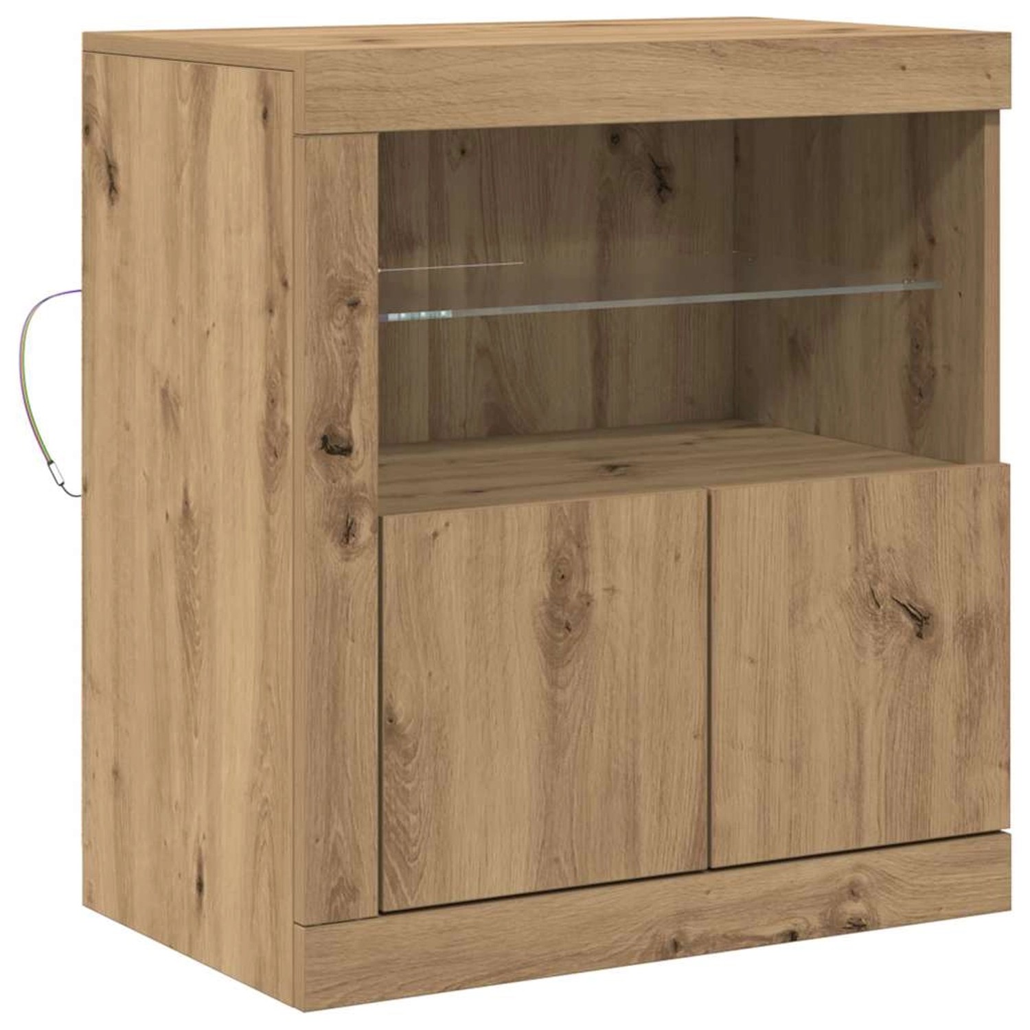 vidaXL Sideboard Braun 60,5 x 37 x 67 cm Holzwerkstoff 863013 günstig online kaufen
