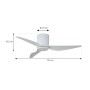 Lindby Aulo 10022117 mit Leselampe Modern in Weiß aus Metall Wohnzimmerleuchte_4