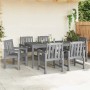vidaXL Gartenstuhl 6 Stk Hellgrau 65,5 x 59 x 88 cm Polyethylen 3335800_3