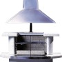 Buschbeck Grillkamin Venedig Weiß mit Edelstahlhaube für Garten & Terrasse.
