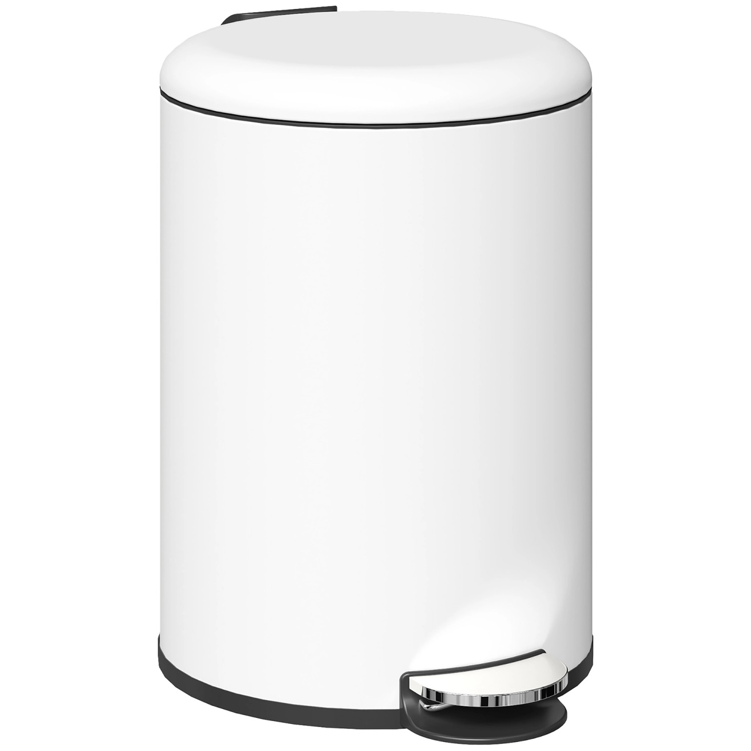 HOMCOM Mülleimer 20 L Treteimer mit Softclose-Deckel und Pedal Abfalleimer