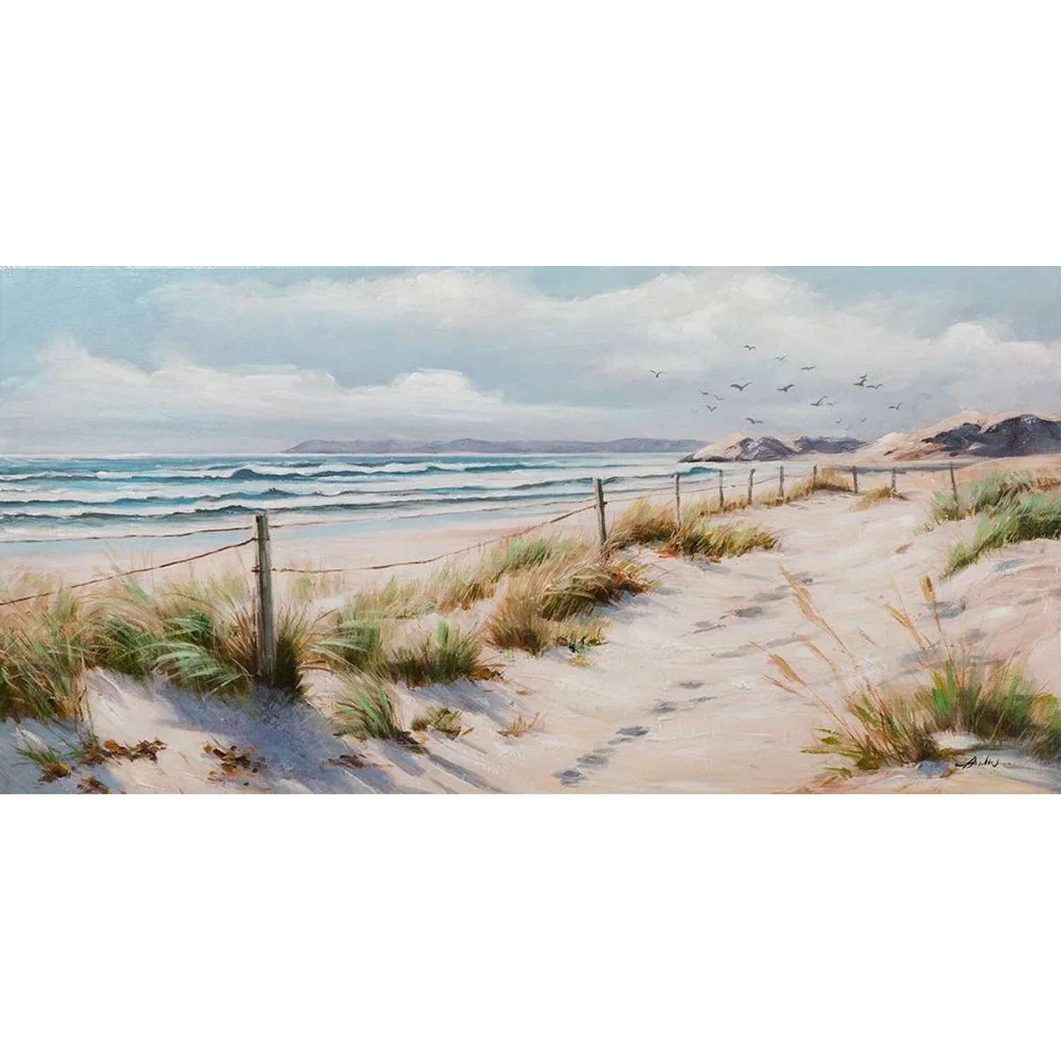 Art Universe Leinwandbild Meerblick! 60 x 120 cm