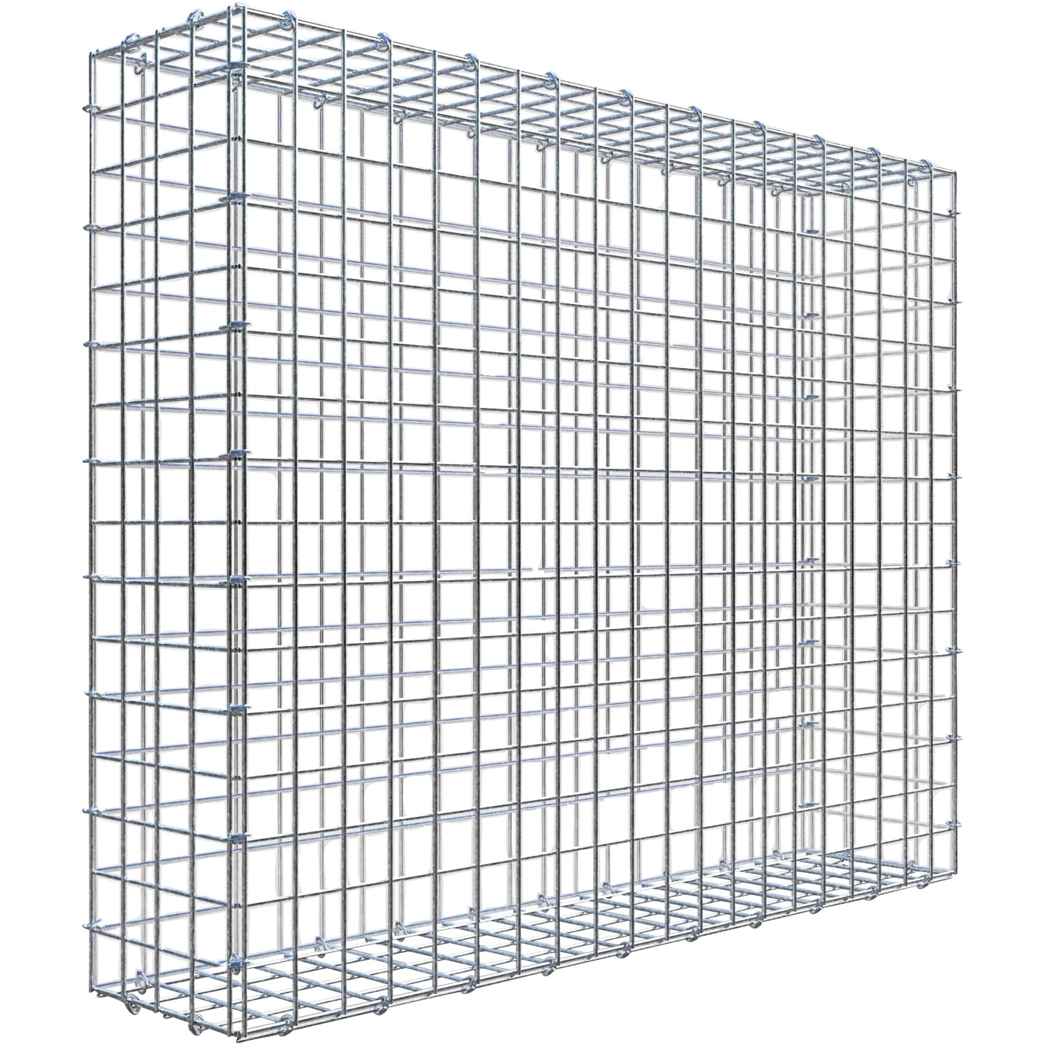 Gabiona C-Ring-Gabione 80 x 100 x 20 cm Maschenw 5 x 5 cm