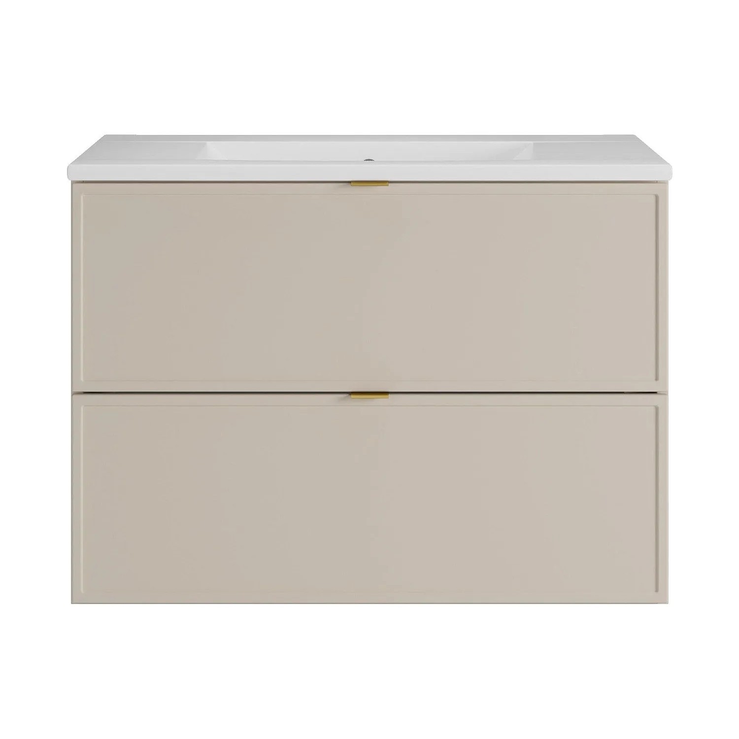 Vente-unique Einzelwaschtisch Ondil Beige 80 cm