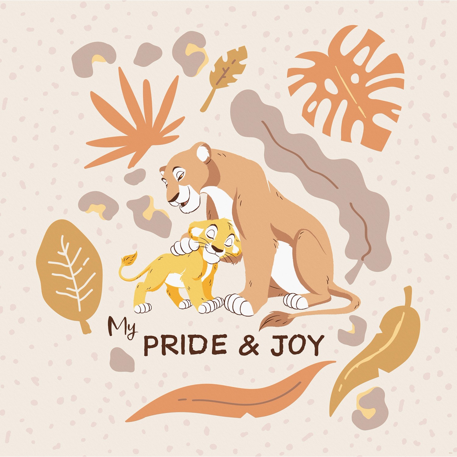Komar Vlies Fototapete Disney The Lion King My Pride And Joy Beige-Orange günstig online kaufen