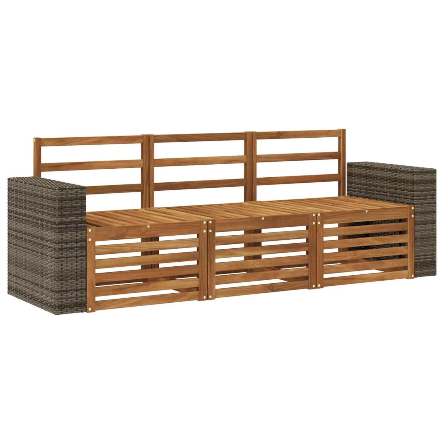 vidaXL Sofagarnituren 3 Stk Massivholz Akazie 3383975
