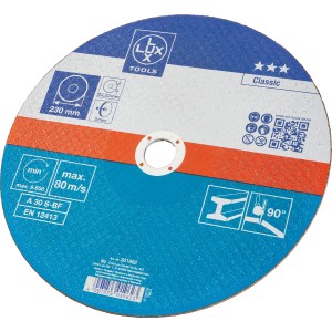 LUX Gewebe-Trennscheibe Classic Metall, Ø 230 mm, für Winkelschleifer.