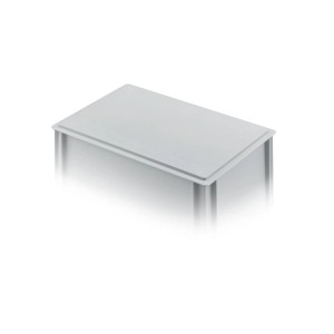 Grauer Eurobehälter 9L (30x40x7,5cm) aus Polypropylen, ideal zur Aufbewahrung und zum Transport.