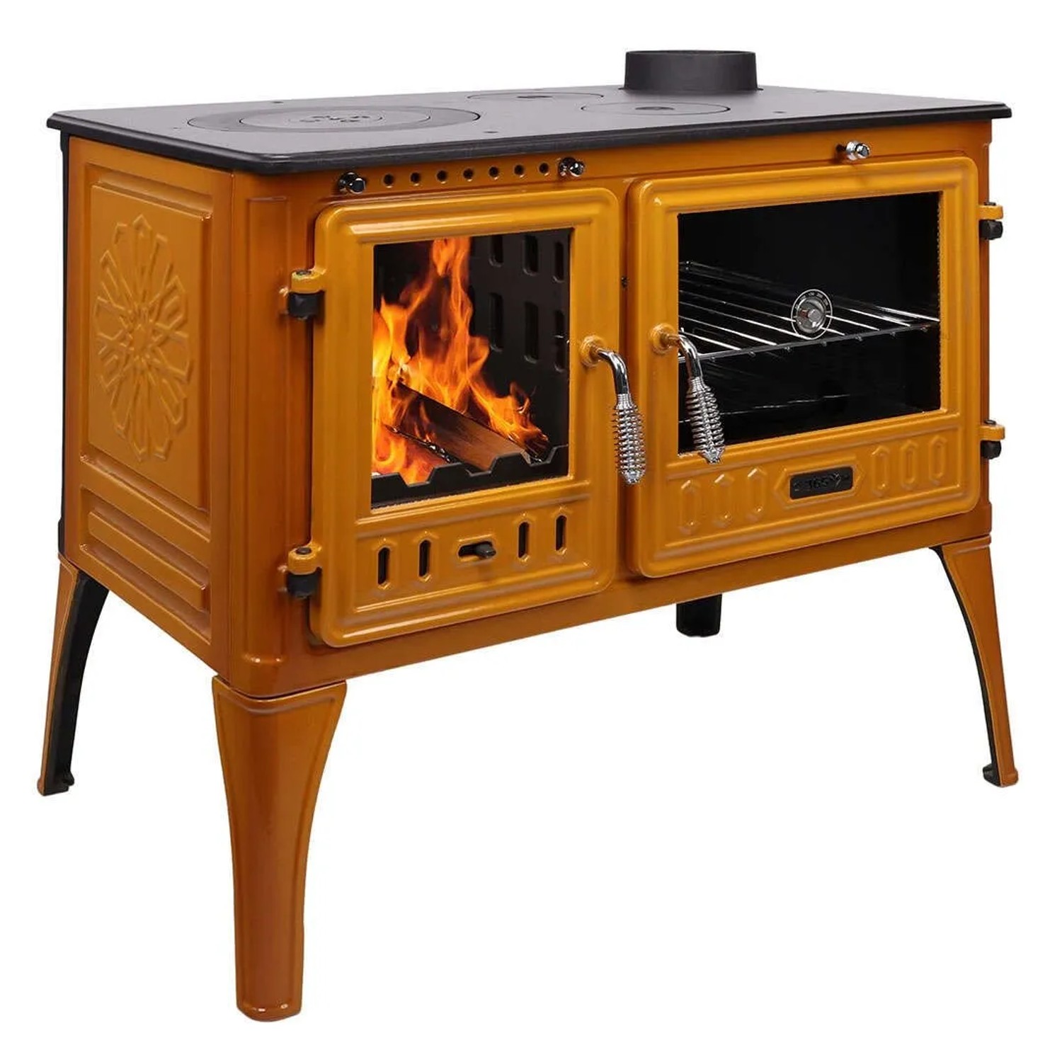 365 Küchenofen Cook Lite Orange Emailliert 8,5 kW günstig online kaufen