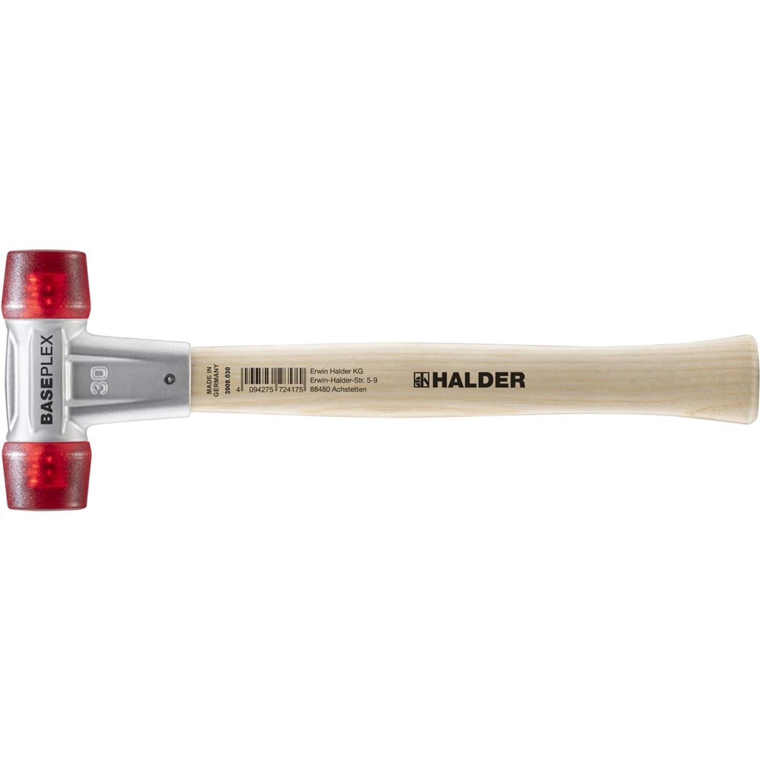 Halder Baseplex Schonhammer Ø 30 mm Celluloseacetat mit Zindruckgussgehäuse günstig online kaufen