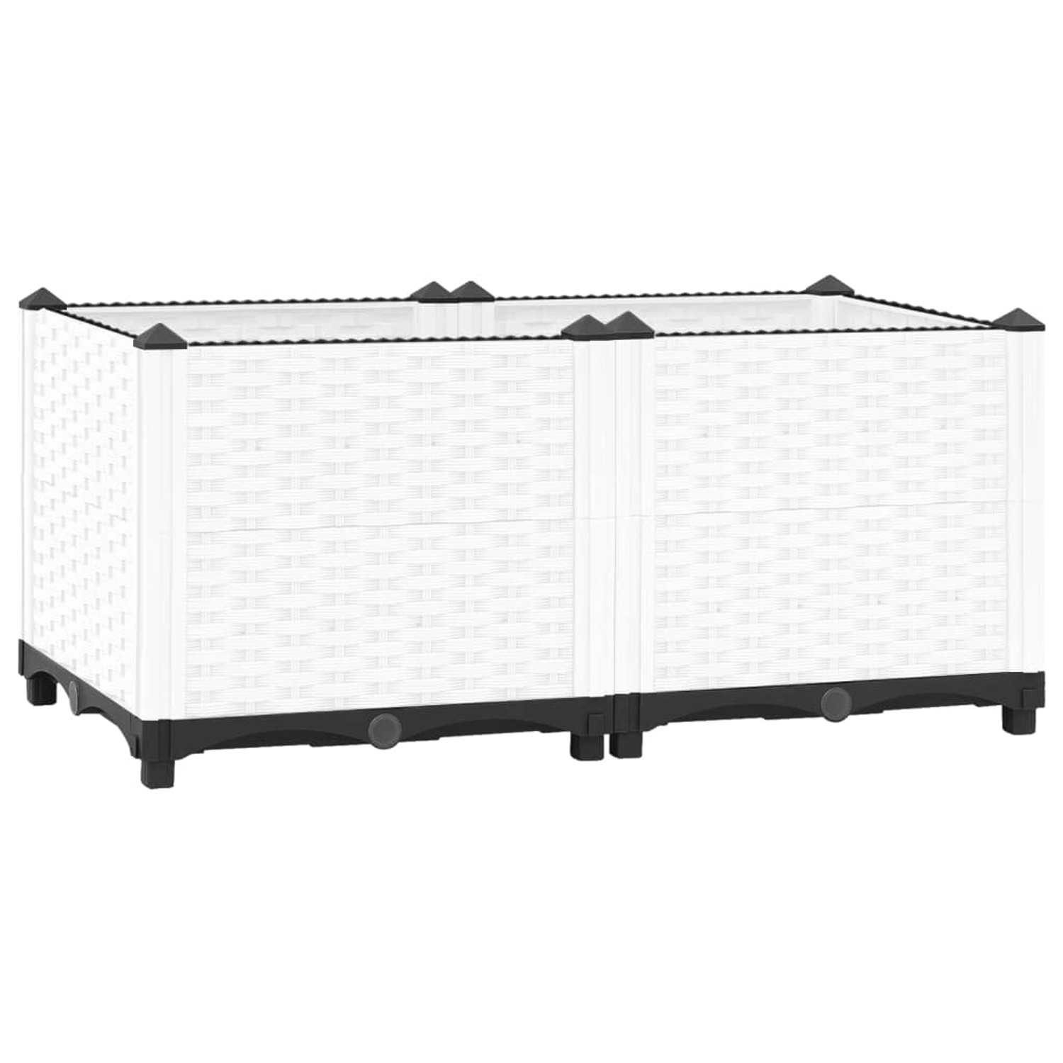 furnicato Hochbeet 80x40x38 cm Polypropylen
