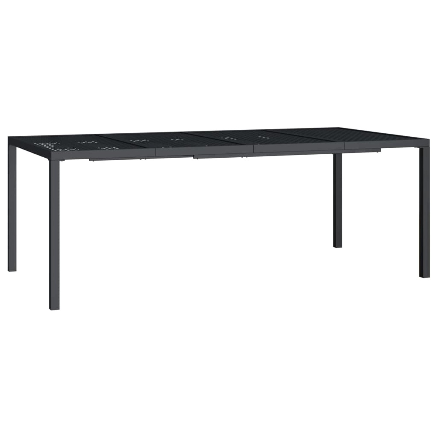 vidaXL Gartentisch Anthrazit 200x100x72 cm Stahl 362747 günstig online kaufen