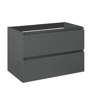 Roca Waschtischunterschrank Evelyne Basic mit 2 Schubladen 80 cm Anthrazit Matt