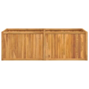 vidaXL Hochbeet aus Teakholz, 150x50x50 cm, ideal für Garten und Terrasse.