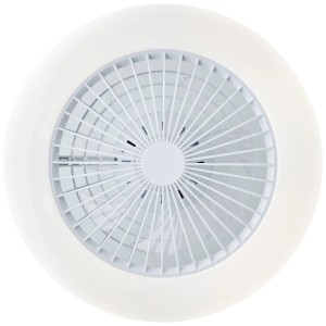 Weiße LED-Deckenleuchte Salerno mit Ventilator, Ø 48,5 cm. Deckenlampe mit Ventilator.