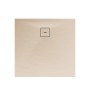 Quadratische Schulte Duschwanne ExpressPlus, 100x100 cm, Sandfarben, aus Mineralguss mit Ablauf.