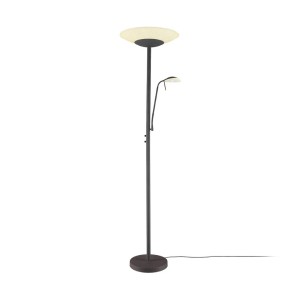 Lindby LED Stehlampe Ragna 9620650 Dimmbar Modern in Schwarz aus Glas 2-flammig Wohnzimmerleuchte