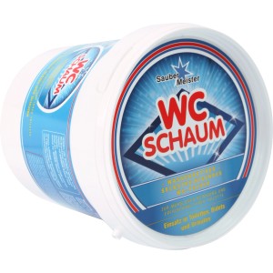Saubermeister WC Kraftschaum, selbstreinigend für Toiletten, Bidets und Urinale.
