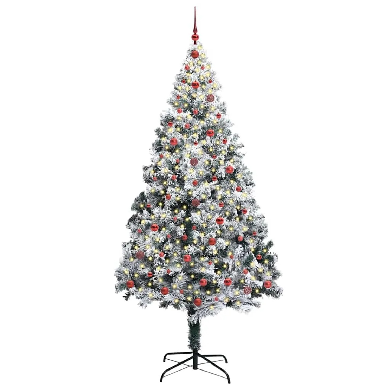 vidaXL Künstlicher Weihnachtsbaum mit 300 LEDs mit Ständer Grün 240 cm 3396980