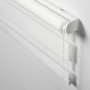 Gardinia Doppelrollo EasyFix, 90x150 cm, Weiß. Lichtdurchlässiges Rollo mit Kettenzug.