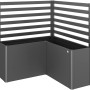 Biohort Rankgitter (2 Stk) für L-Form Hochbeet, dunkelgrau-metallic.