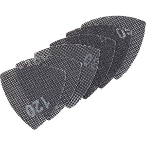 LUX Gitterleinen-Set Comfort, 6-teilig, für Schwingschleifer. Schleifpapier in verschiedenen Körnungen.