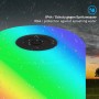 Brilo Akku-Tischleuchte Smal, schwarz, mit RGB-Beleuchtung und Spritzwasserschutz (IP44).