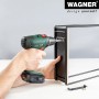 Wagner Designrahmen Draht, 40x50 cm, schwarz matt, Montage mit Akkuschrauber.