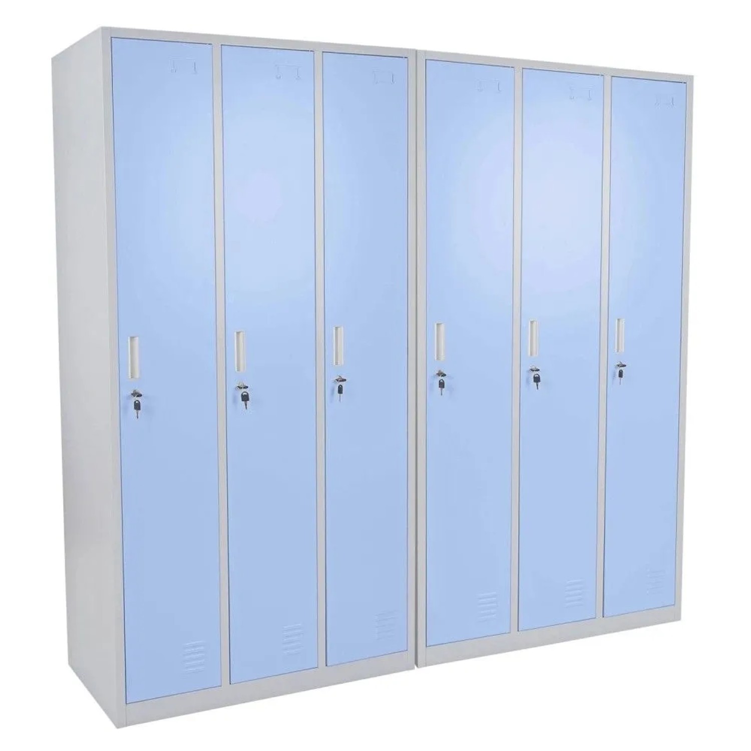 MCW Schließfach Boston T829 Blau 6 Fächer