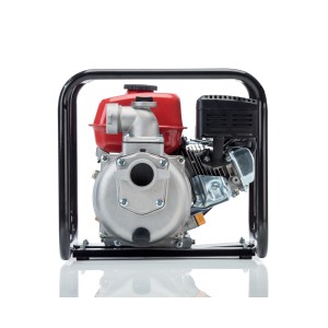 Al-Ko BMP 30.000 Benzin-Motorpumpe mit robustem Rahmen und rotem Tank.