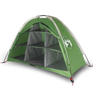 vidaXL Camping-Organizer-Zelt 9 Fächer Grün Wasserdicht 94374