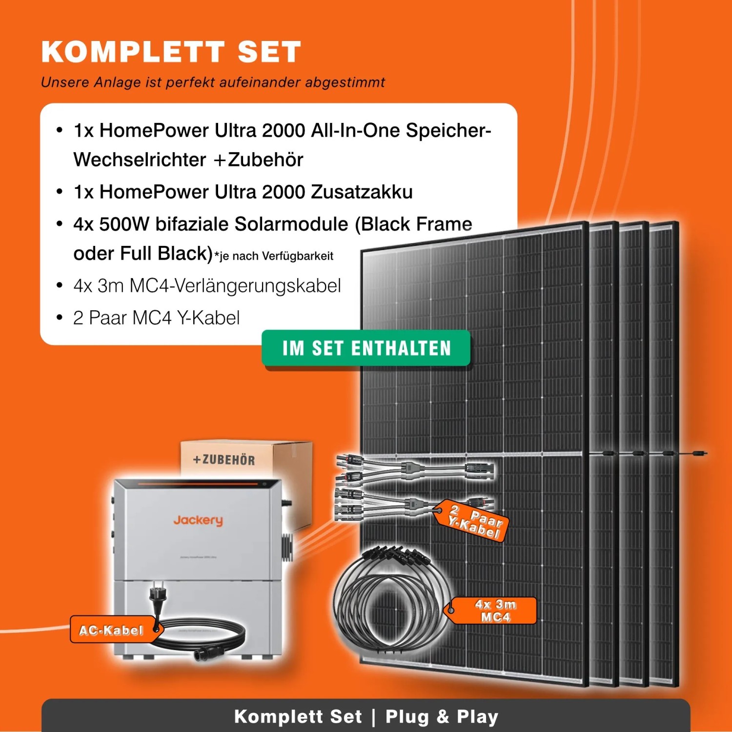 PVundSO Balkonkraftwerk mit Jackery HomePower Ultra 2000 Speicher-Wechselrichter und 4x 500W Solarmodulen_6