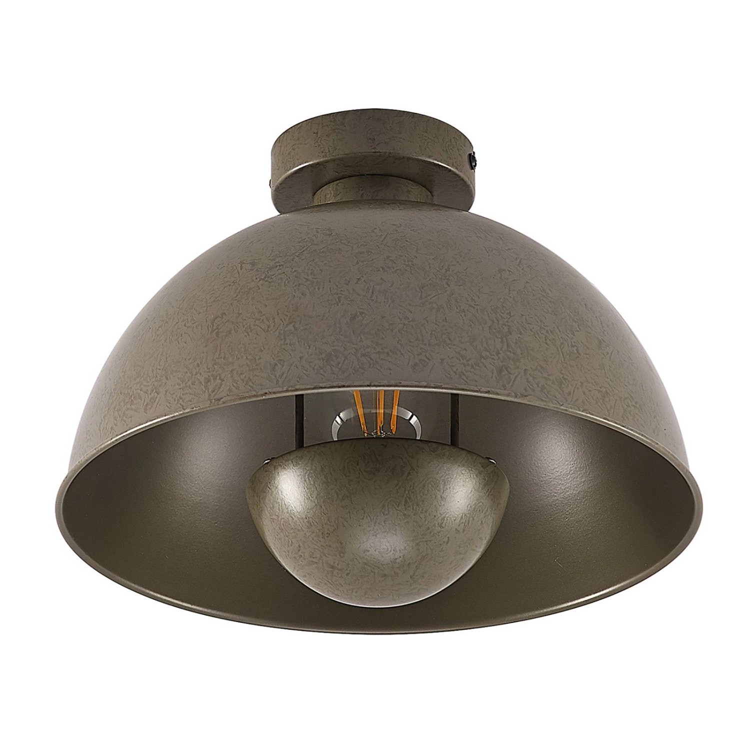 Lindby Deckenlampe Lya 9628089 Modern in Alu aus Metall 1-flammig E27 Wohnzimmerleuchte