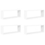 vidaXL Würfelregale 4 Stk Weiß 60x15x23 cm Holzwerkstoff 807134