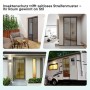 Schwarzer Insektenschutz-Türvorhang für Balkon, Haus & Wohnmobil. Fliegengitter mit Magnetverschluss, 95x210cm, Fenster-Zubehör.