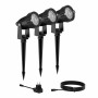 Philips Caper Gartenstrahler 3er-Set mit Erdspieß, Netzteil und Kabel für 24V-System.