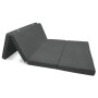 Beautissu Comfort Klappmatratze, 195x120x7cm, Anthrazit, zusammengeklappt.