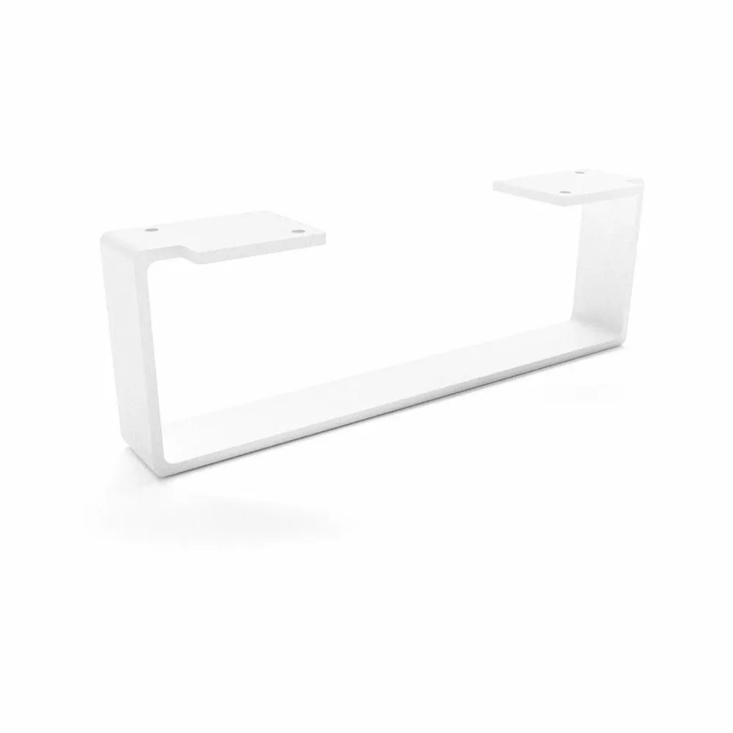 HEVVA Möbelbein LUXEMBURG 10 cm Hoch 30 cm Tief 1 Fuß Weiß