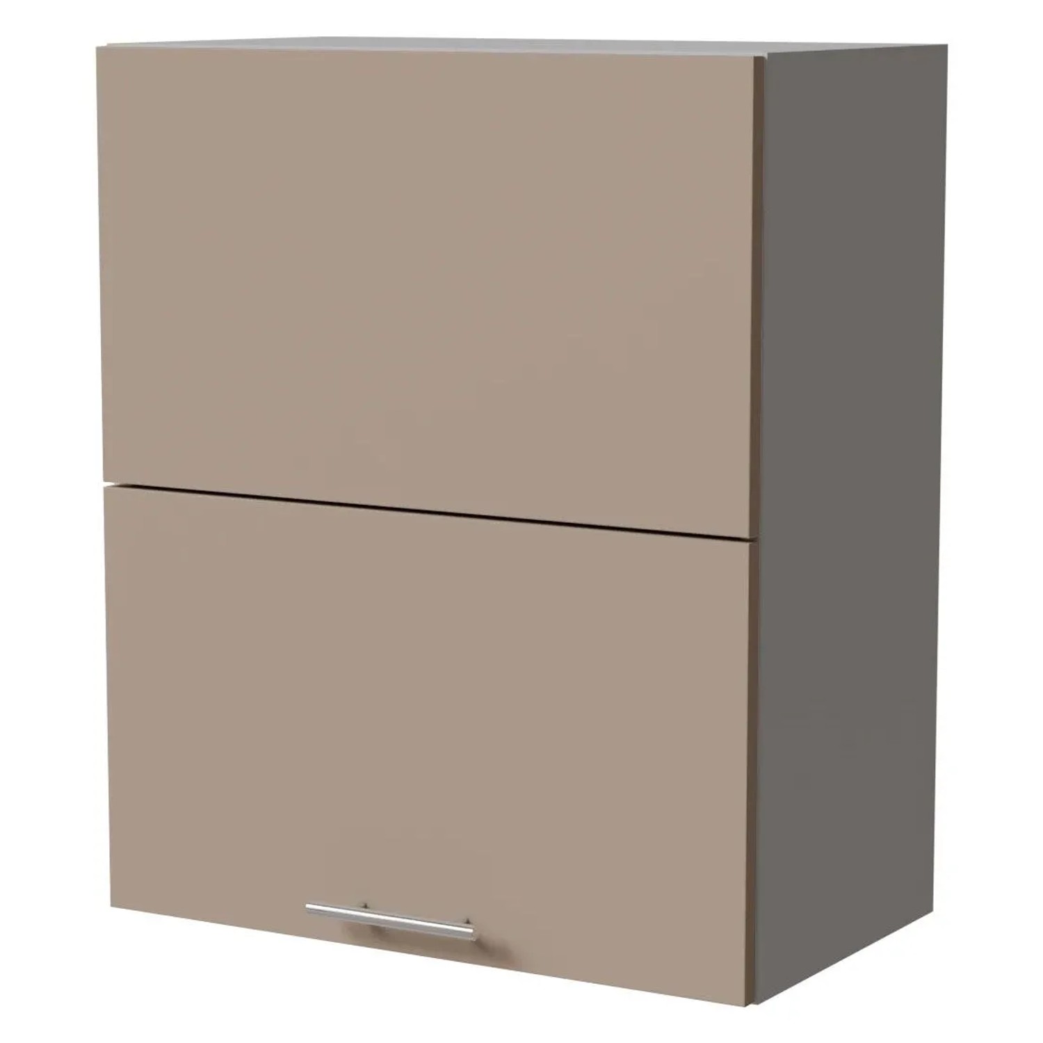 Feldmann-Wohnen Klapphängeschrank Brerra W8B/60-AV Grau / RAL 1019 graubeige Matt 60 / 32,5 / 72cm