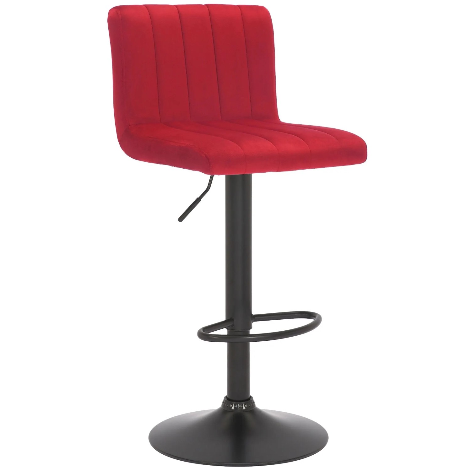 CLP Barhocker Jamie Samt Rot