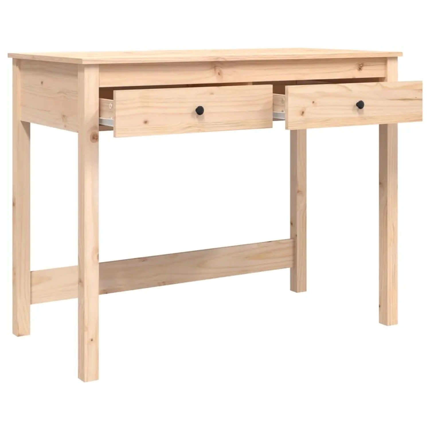 vidaXL Schreibtisch mit Schubladen 100x50x78 cm Massivholz Kiefer 824643_7