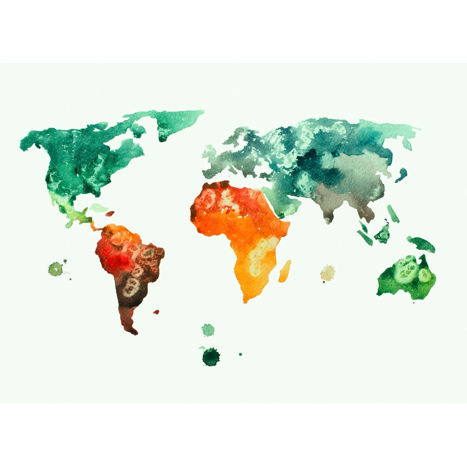 living walls Fototapete Designwalls Colourful World 3, glatt, (5 St)
