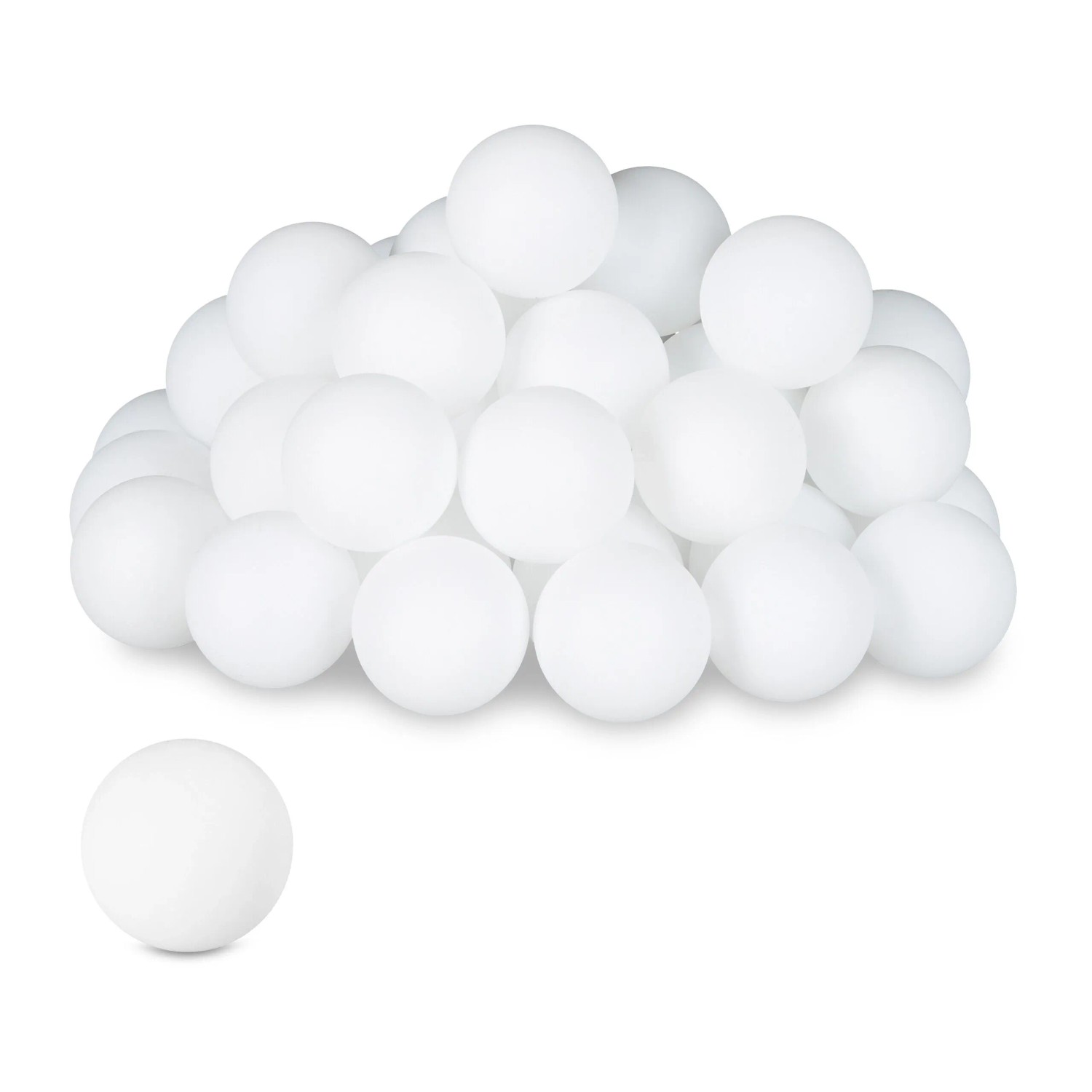 Relaxdays Beer Pong Bälle Kunststoff Weiß 144er Set ø 40 mm 2 g