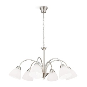 Hängeleuchte Susan, 6-flammig, satinierte Optik. Lampe für Wohn- und Esszimmer.