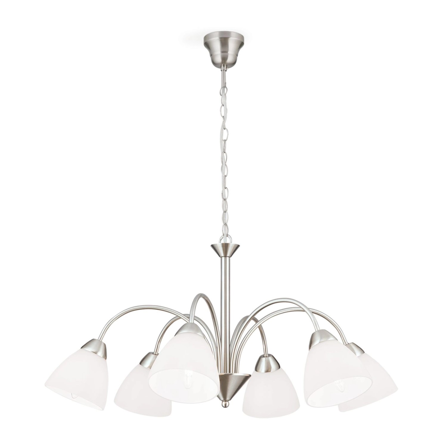 Orion Leuchten Hängeleuchte Susan 60 cm Satin 6 x E14 günstig online kaufen