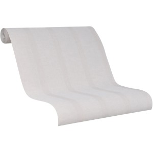Schöner Wohnen Vliestapete Streifen in Taupe-Beige, Rollenansicht.