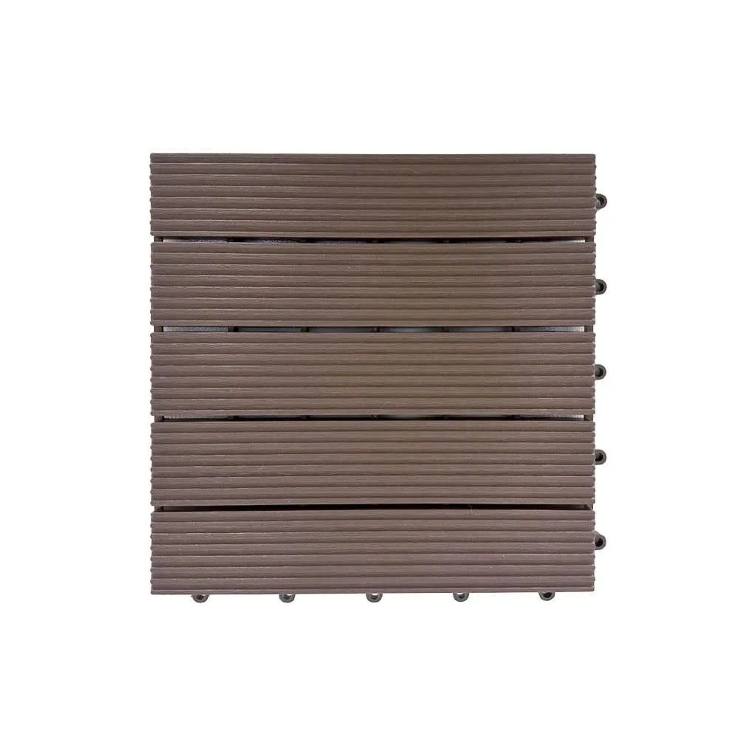 Outgarden Terrassenfliese 30 x 30 aus Kunststoff Hellbraun